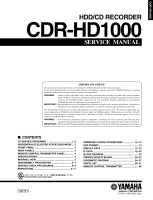 Yamaha CDRHD-1000 - Service Manual 